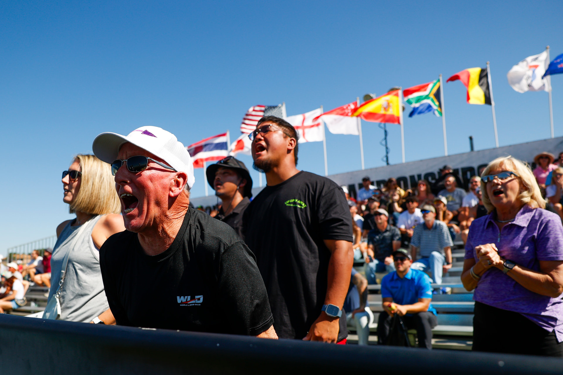 World Long Drive fans cheering